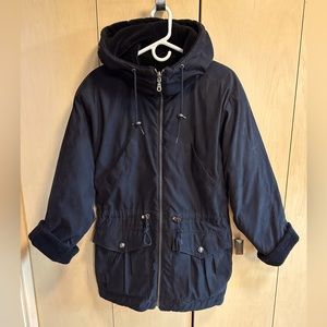 Fleece Lined Hooded Winter Coat